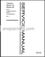 Photo 2 - Ford New Holland 10 and 30 Series Tractors Service Manual