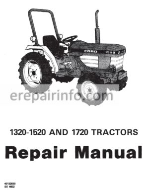 Photo 5 - Ford New Holland 1320, 1520, 1620, 1715, 1720 Service Manual Tractors