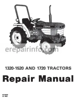 Photo 4 - Ford New Holland 1320, 1520, 1620, 1715, 1720 Service Manual Tractors
