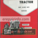 Photo 7 - Ford 601 801 601D 801D Owners Manual Tractors