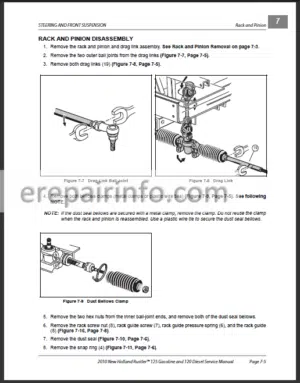 Photo 1 - New Holland Rustler 120 125 Repair Manual