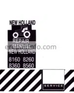 Photo 2 - New Holland 8160 8260 8360 8560 Repair Manual