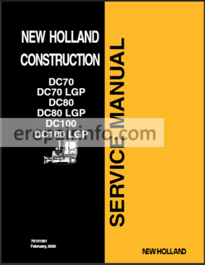 Photo 2 - New Holland DC70 DC70 LGP DC80 DC80LGP DC100 DC100LGP Service Manual