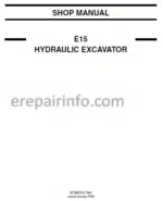 Photo 2 - New Holland E15 Shop Manual Hydraulic Excavator