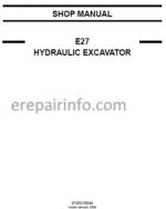 Photo 2 - New Holland E27 Shop Manual Hydraulic Excavator