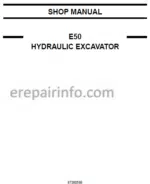Photo 2 - New Holland E50 Shop Manual Hydraulic Excavator