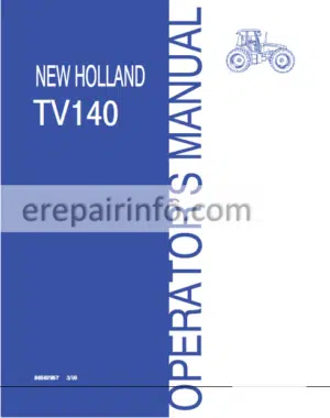 Photo 5 - New Holland TV140 Operators Manual