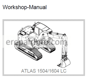 Photo 5 - Terex Atlas 1504 / 1604 LC Workshop Manual Excavator
