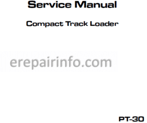 Photo 1 - Terex PT-30 Service Manual Compact Track Loader