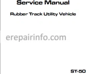 Photo 1 - Terex ST-50 Service Manual Rubber Track Utility Vehicle