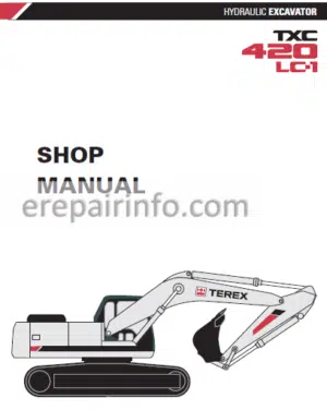 Photo 1 - Terex TXC420 LC1 Shop Manual Hydraulic Excavator