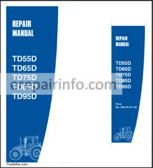 Photo 2 - New Holland TD55D TD65D TD75D TD85D TD95D Repair Manual