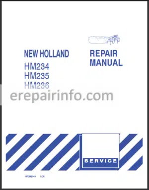 Photo 7 - New Holland HM234 HM235 HM236 Repair Manual Disc Mover