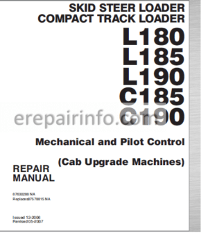 Photo 2 - New Holland L180 L185 L190 C185 C190 Repair Manual