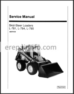 Photo 3 - New Holland L781 L784 L785 Service Manual