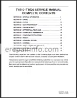 Photo 2 - New Holland T1510 T1520 Service Manual