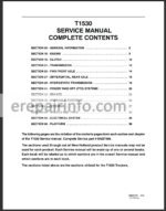 Photo 2 - New Holland T1530 Service Manual
