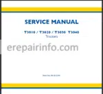 Photo 2 - New Holland T3010 T3020 T3030 T3040 Service Manual Tractor