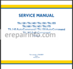 Photo 2 - New Holland T6.120 T6.140 T6.150 T6.155 T6.160 T6.165 T6.175 Service Manual Tractor