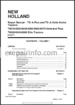 Photo 2 - New Holland T6010 T6020 T6030 T6040 T6050 T6060 T6070 Repair Manual