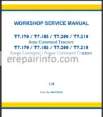 Photo 2 - New Holland T7.170 T7.185 T7.200 T7.210 Service Manual