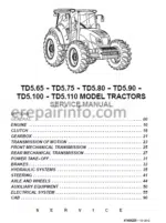 Photo 2 - New Holland TD5.65 TD5.75 TD5.80 TD5.90 TD5.100 TD5.100 Service Manual
