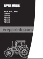 Photo 2 - New Holland TD60D TD70D TD80D TD90D TD95D Service Manual