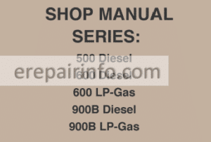 Photo 5 - Case 500 Diesel 600 Diesel 600 LP-Gas 900B Diesel 900B LP-Gas Shop Manual