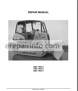 Photo 8 - Case 650K 750K 850K TIER III Repair Manual