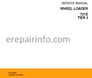Photo 4 - Case 721 Tier 3 Service Manual Wheel Loader