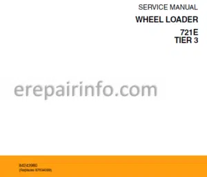 Photo 5 - Case 721 Tier 3 Service Manual Wheel Loader