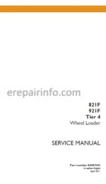 Photo 2 - Case 821F 921F Tier 4 Service Manual Wheel Loader