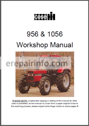Photo 2 - Case 956 1056 Workshop Manual