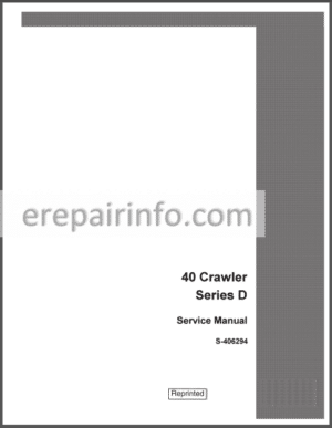 Photo 11 - Case Drott 40 Series D Service Manual Crawler