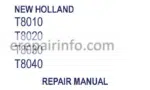 Photo 2 - New Holland T8010 T8020 T8030 T8040 Repair Manual