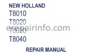 Photo 5 - New Holland T8010 T8020 T8030 T8040 Repair Manual