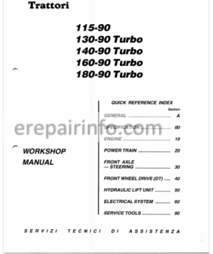 Photo 13 - Fiat 115-90 130-90 140-90 160-90 180-90 / Turbo Workshop Manual