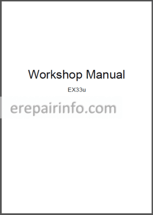 Photo 2 - Hitachi EX33u Workshop Manual