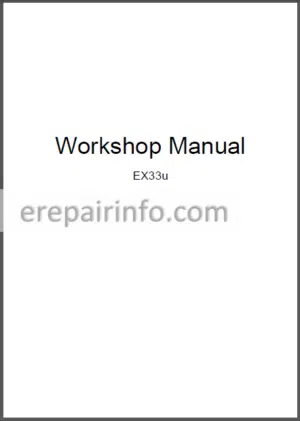 Photo 1 - Hitachi EX33u Workshop Manual