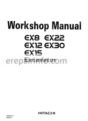 Photo 7 - Hitachi EX8 EX12 EX15 EX22 EX30 Workshop Manual Excavator