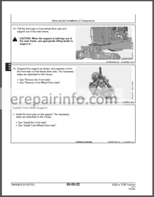 Photo 13 - JD 6230 6330 6430 7130 7230 Technical Repair Manual TM400819