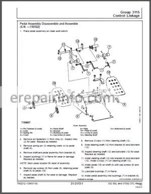 Photo 13 - JD 332 CT332 Technical Repair Manual TM2212