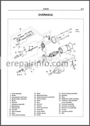 Photo 2 - Hitachi EX200-5 EX200LC-5 EX220-5 EX220LC-5 EX230LC-5 EX270-5 EX270LC-5 Workshop Manual
