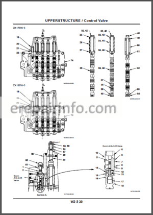 Photo 10 - Hitachi ZX 170W-3 190W-3 Repair Manuals