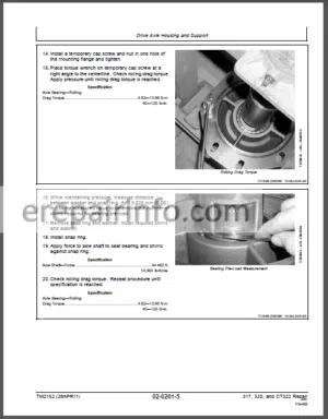 Photo 9 - JD 317 320 CT322 Tehnical Repair Manual TM2152
