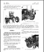 Photo 2 - JD 1520 Technical Repair Manual TM1012
