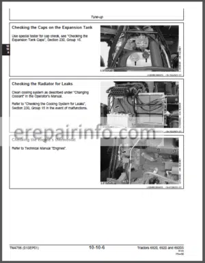 Photo 7 - JD 6820 6920 6920S Technical Repair Manual TM4756
