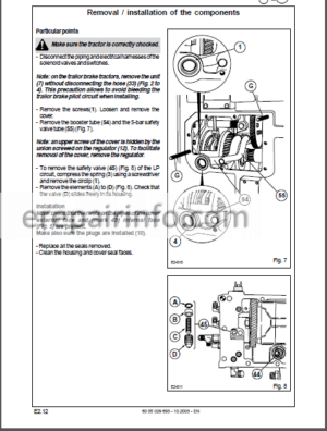 Photo 9 - Claas Renault Ares 546 556 566 616 626 636 696 Repair Manual Tractor