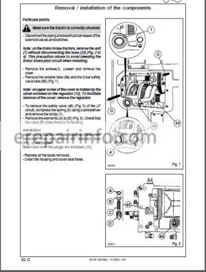 Photo 8 - Claas Renault Ares 546 556 566 616 626 636 696 Repair Manual Tractor