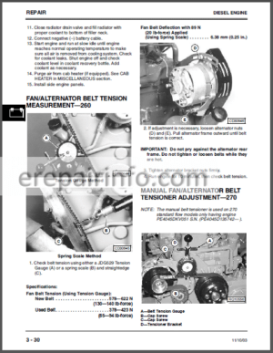 Photo 9 - JD 260 270 Technical Repair Manual Skid Steer TM1780